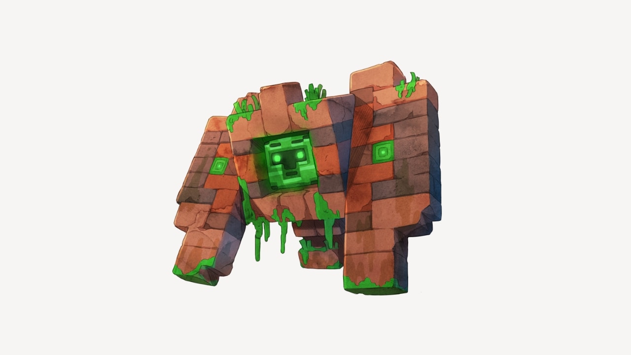 The First of Brick, a large brick golem