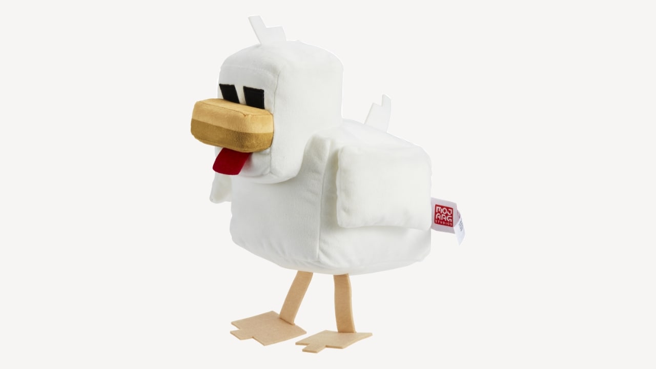 A plushie of a Minecraft Legends chicken