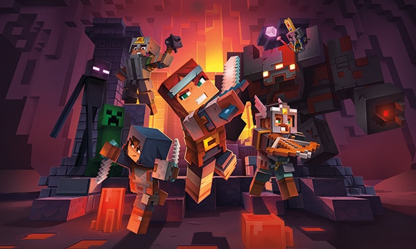 Illustration clé de Minecraft Dungeons