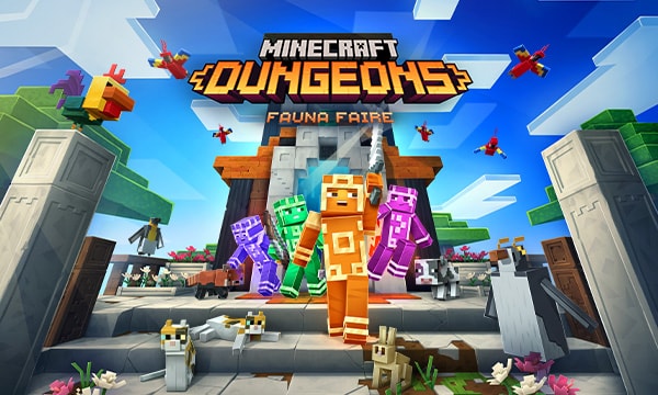 Personnages Minecraft dans Dungeons Foire aux animaux