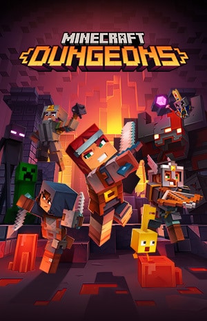 Minecraft dungeons box art