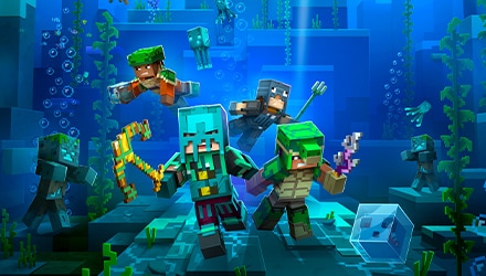 Minecraft Dungeons Hidden Depths key art