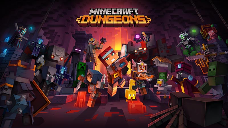 Minecraft Dungeons key art