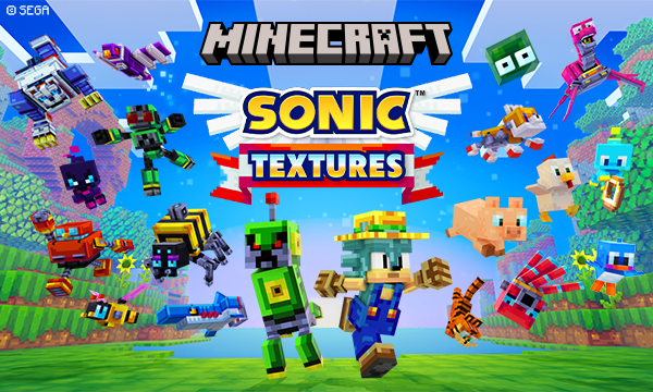 Постер Minecraft Sonic Texture Pack DLC