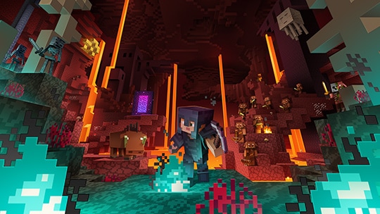 Arte principal da atualização Nether