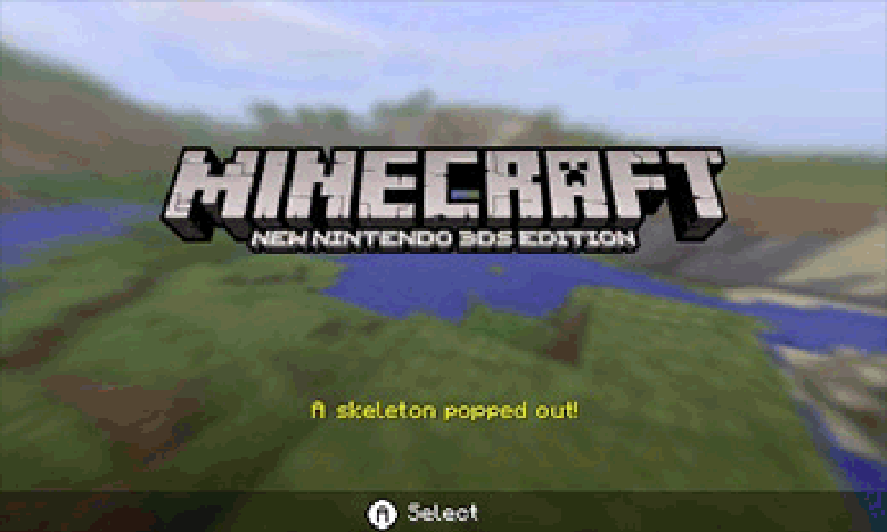 3DS Minecraft 01 採用