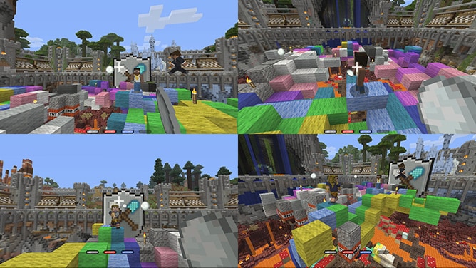 Minijuego de caída de Minecraft séptimo